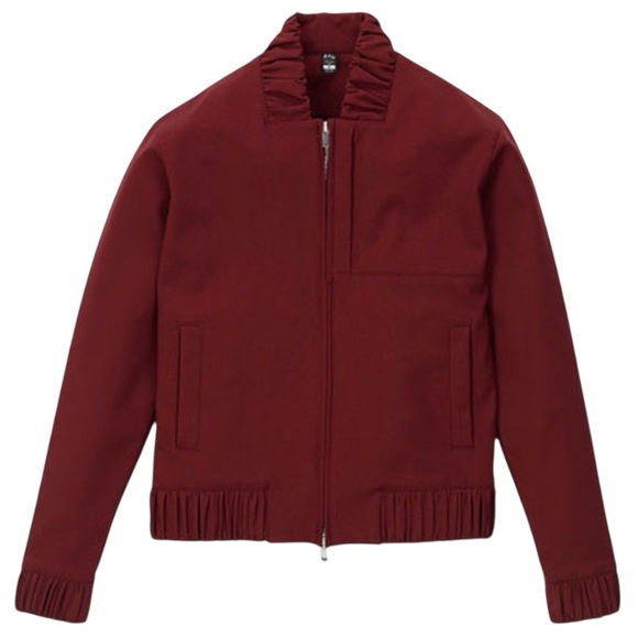 APL The Perfect Wool Bomber Jacket Women's
Woolmark Collab Burgundy Zip Small - Picture 2 of 15